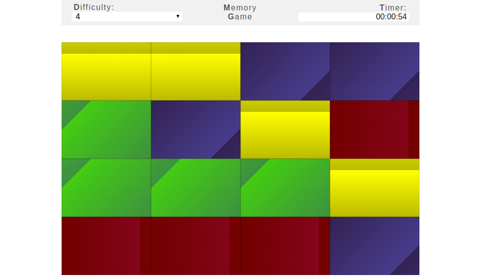 Memory Game alt text