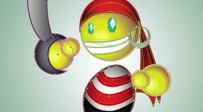 vector graphics cartoon chibi pirate